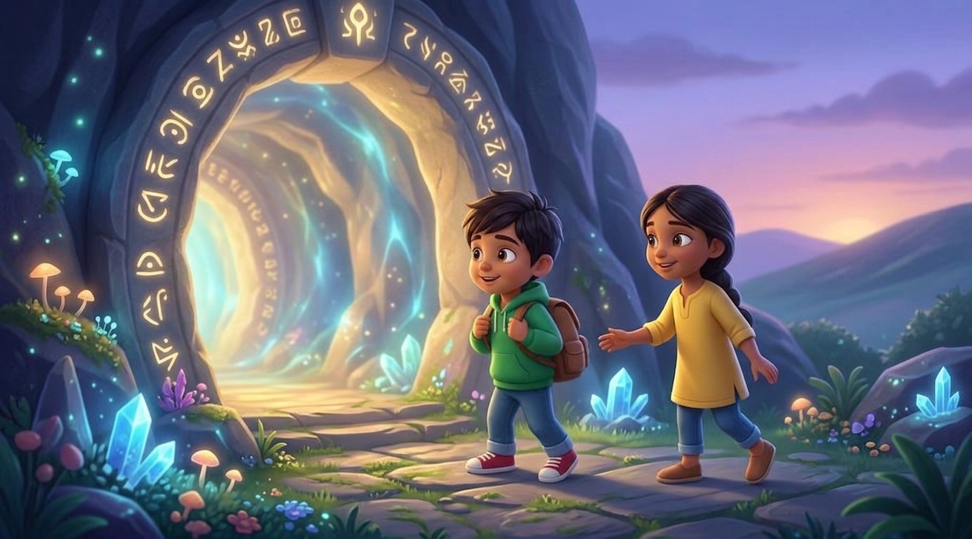 Noah and Maya: The Blue Gem of Generosity Story