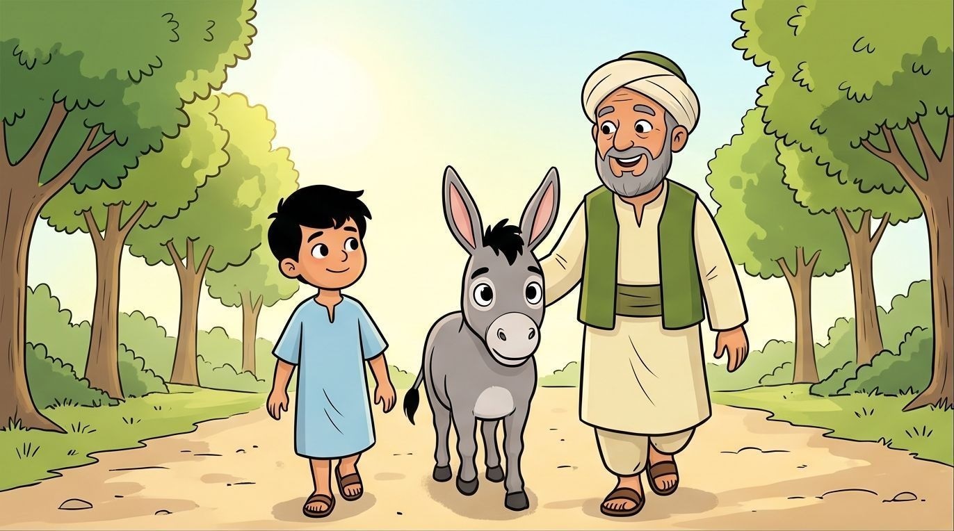 قصة جحا والحمار: درس في الثقة بالنفس للأطفال